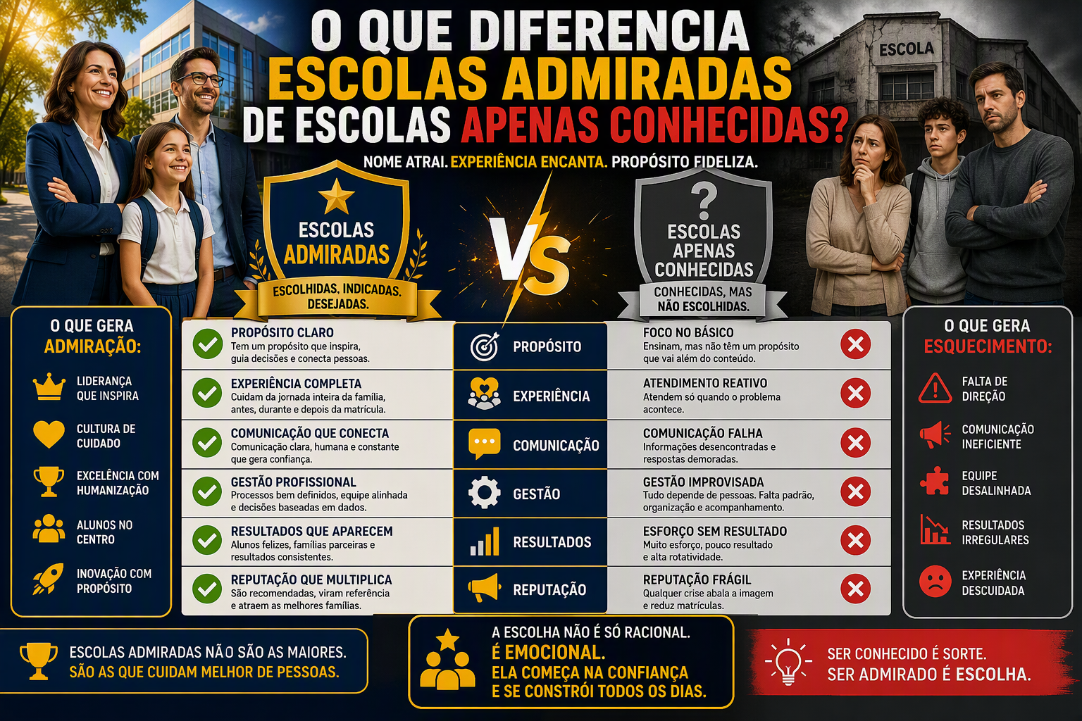 Imagem do Artigo: O que diferencia escolas admiradas de escolas apenas conhecidas?