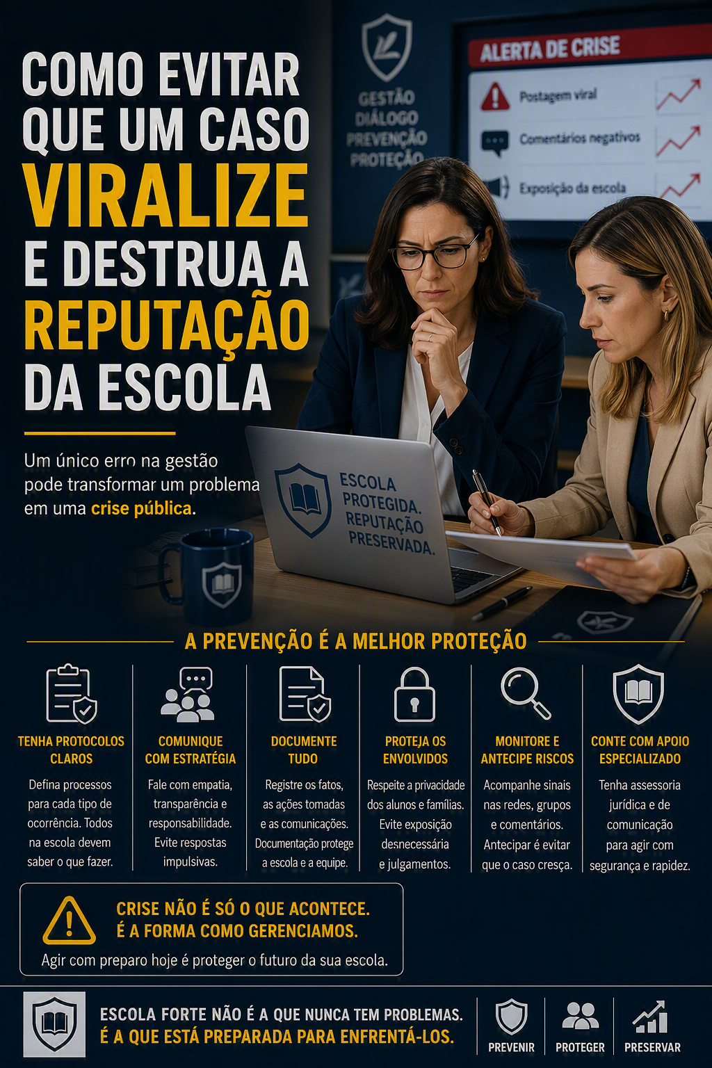 Imagem do Artigo: Como evitar que um caso viralize e destrua a reputação da escola