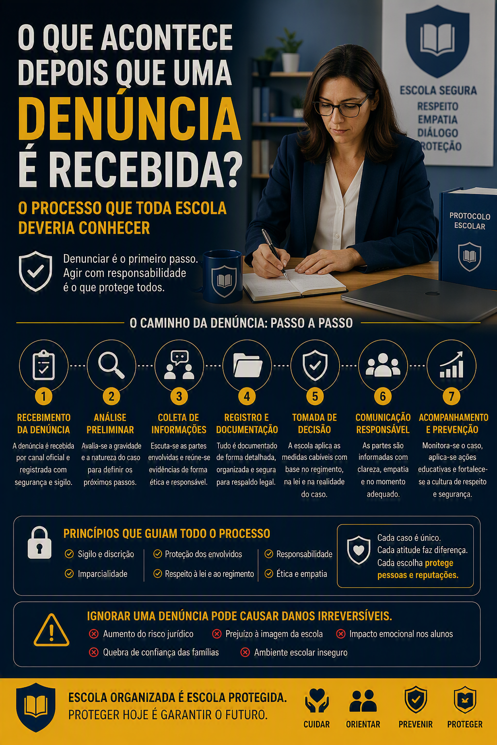 Imagem do Artigo: O que acontece depois que uma denúncia é recebida? O processo que toda escola deveria conhecer