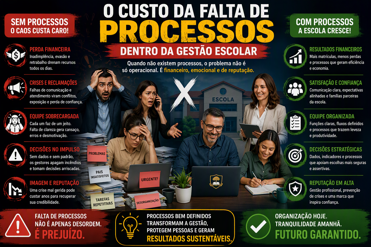 Imagem do Artigo: O custo da falta de processos dentro da gestão escolar