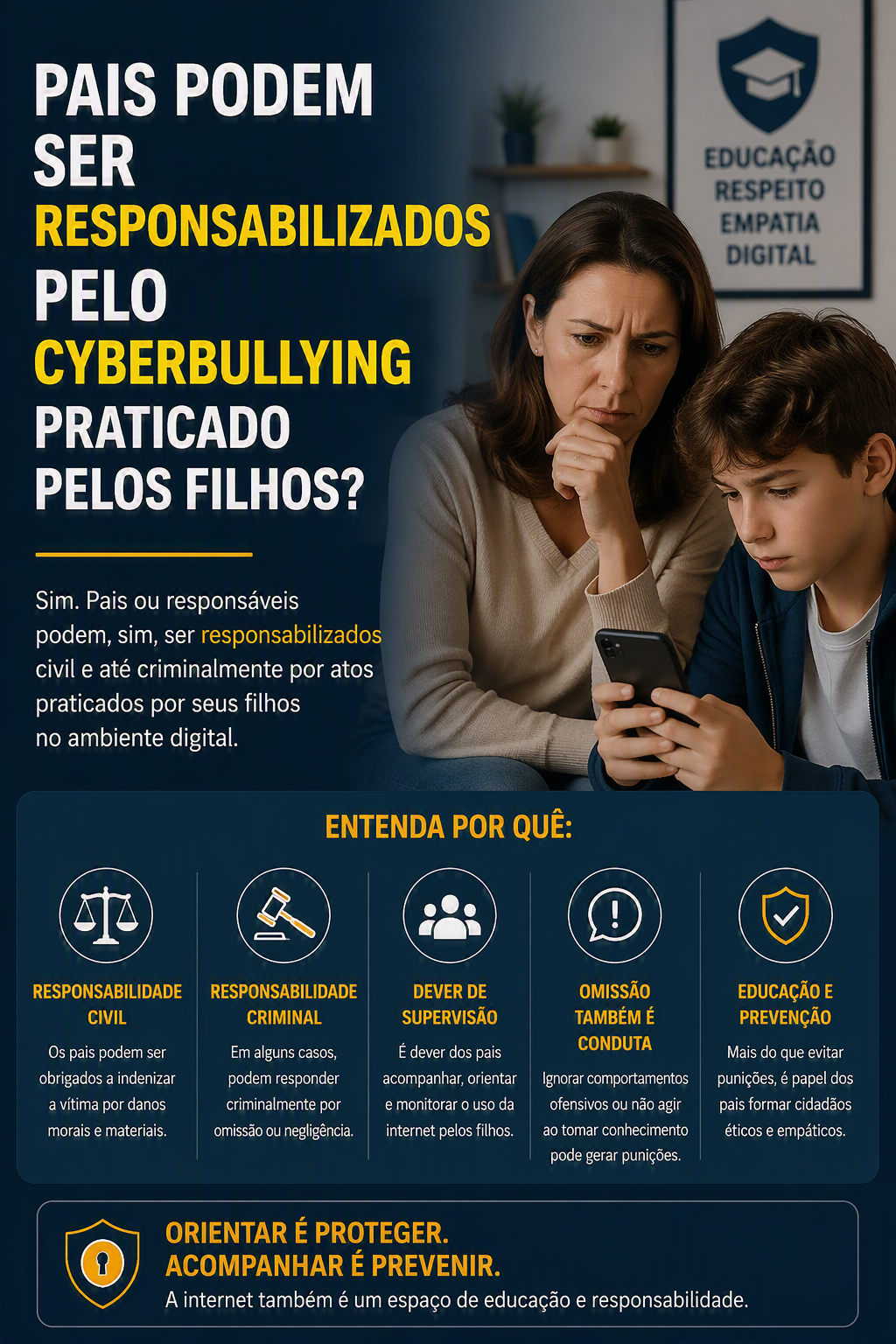 Imagem do Artigo: Pais podem ser responsabilizados pelo cyberbullying praticado pelos filhos?