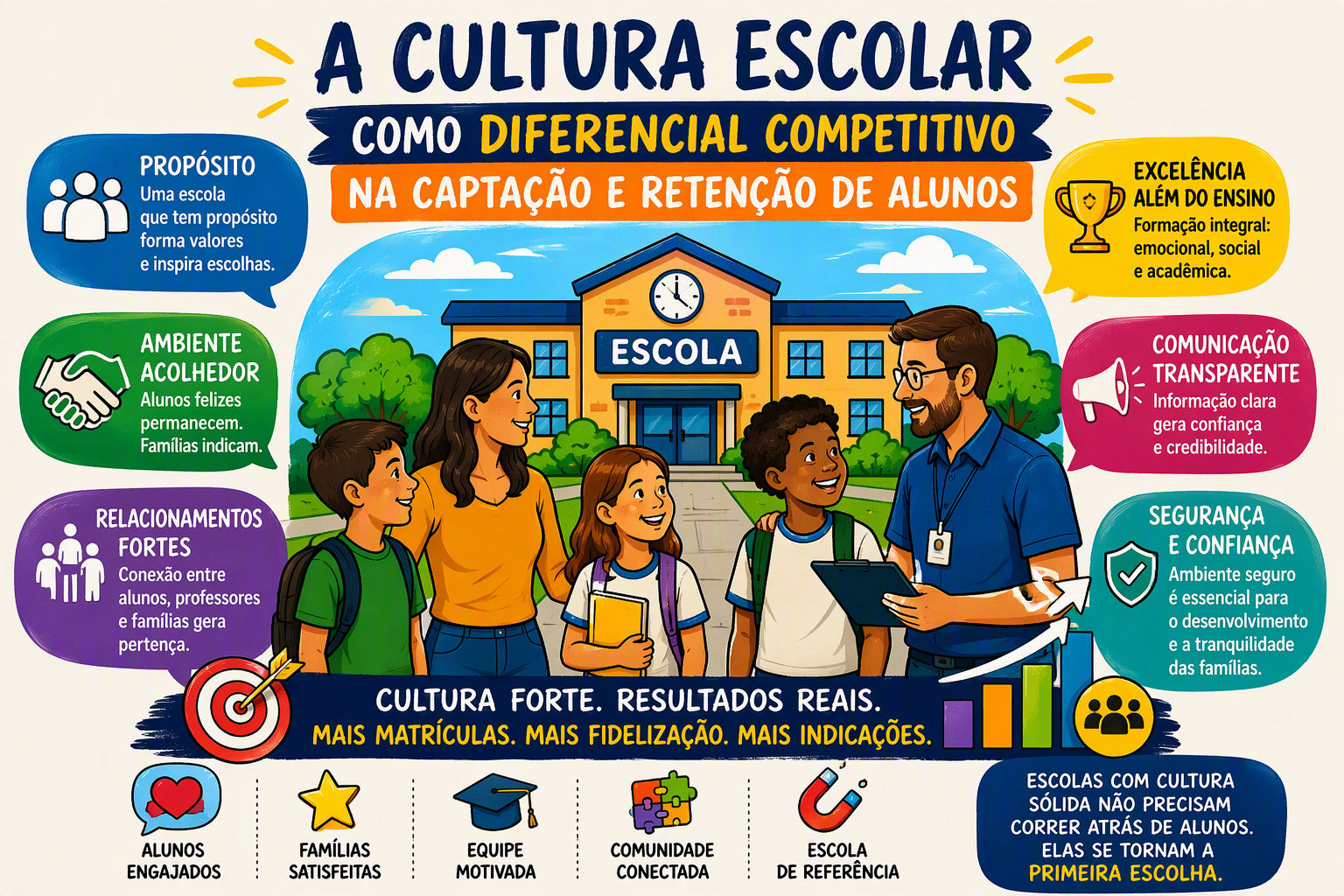 Imagem do Artigo: A cultura escolar como diferencial competitivo na captação e retenção de alunos